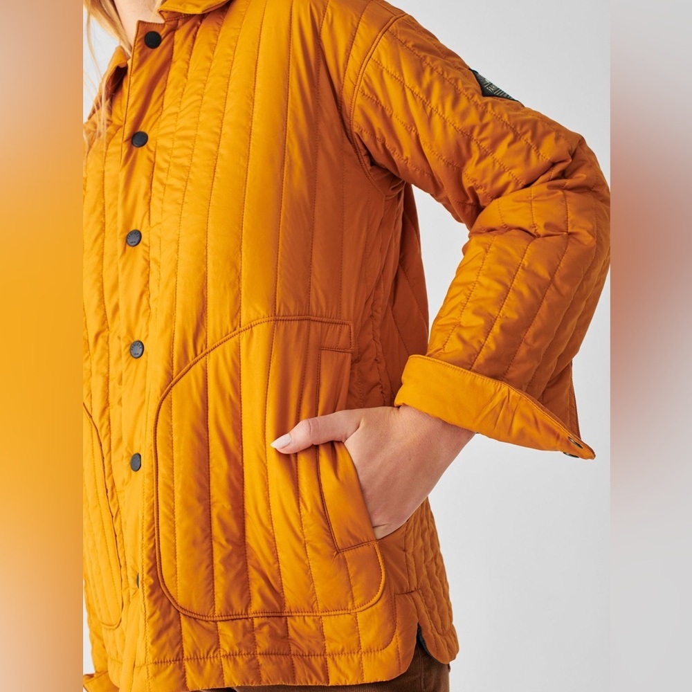 Faherty Atmosphere Brook Jacket In Amber - Picture 3 of 6